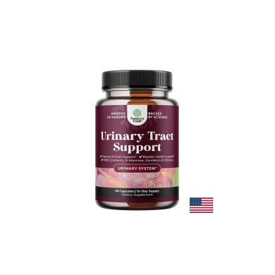 Urinary Tract Support - D-Маноза 500 mg + Червена боровинка 75 mg – Здраве на пикочните пътища, 30 веган капсули