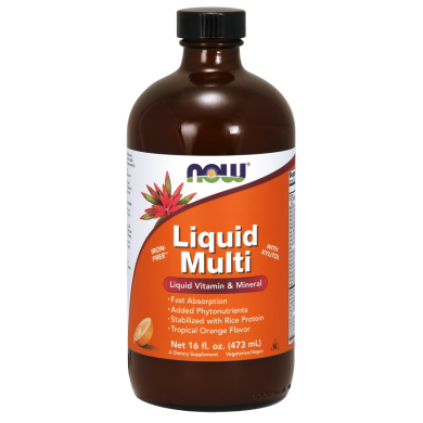 Now - Liquid Multi / Мултивитамини течни- 473 Мл