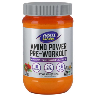 Now Sports - Amino Power Pre-Workout  /Комбинация от стимуланти и аминокиселини- 600 G