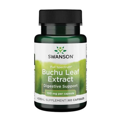 SWANSON Full Spectrum Buchu Leaf / Бучу 4:1 Extract 100mg. / 60 Caps.
