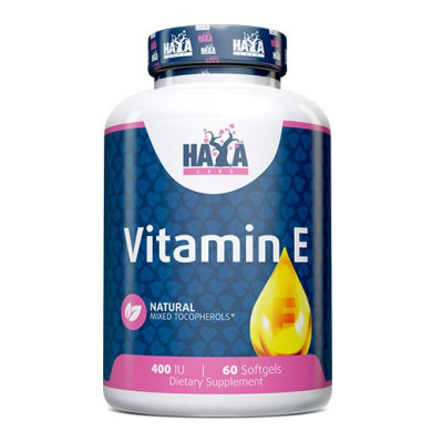 Haya Labs Vitamin E Mixed Tocopherols / Витамин Е400 IU / 60 Soft.