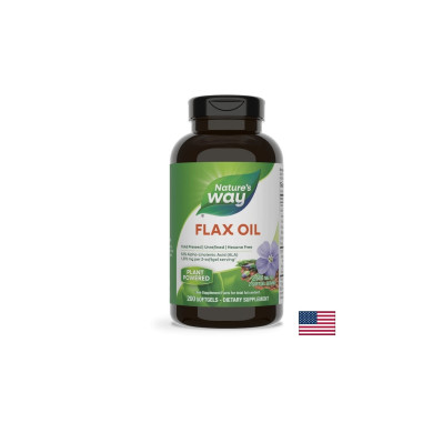 Flax Oil Max Strenght 57% ALA/ Ленено масло 1300 mg х 200 капсули Nature’s Way
