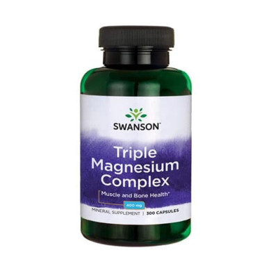 SWANSON Triple Magnesium Complex 400mg. / 300 Caps