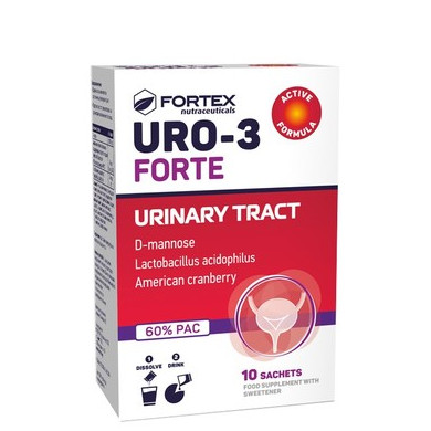 Уро-3 Форте за уринарния тракт x10 сашета Fortex