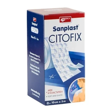 Sanplast Citofix Прикрепващ пластир 10 см/5 м x1 брой Medica