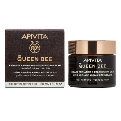 Apivita Queen bee Регенериращ дневен крем против стареене - богата текстура-50мл.