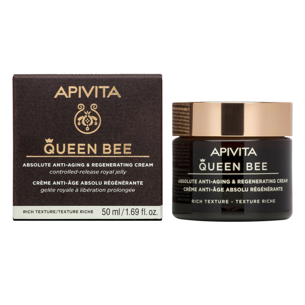 Apivita Queen bee Регенериращ дневен крем против стареене - богата текстура-50мл.