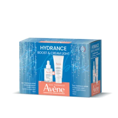 Avene BOX  Hydrance Лек хидратиращ крем 40 мл + Хидратиращ серум-концентрат за лице 30 мл Комплект