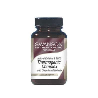 SWANSON Natural Caffeine & EGCG Thermogenic Complex 120 Caps.