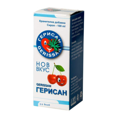ГЕРИСАН СИРОП 100МЛ С ВКУС НА ЧЕРЕША