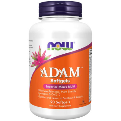 Now - Adam Men`s Vitamins / Витамини за Мъже- 90 Дражета