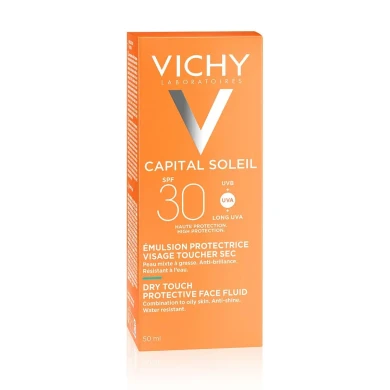 Vichy CAPITAL SOLEIL Dry Touch Матиращ флуид за лице SPF30 50ml