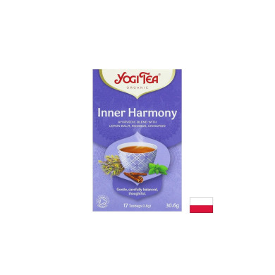 Аюрведичен чай Inner Harmony с маточина, ройбос и лавандула, БИО, 17 пакетчета