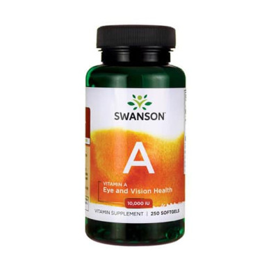 SWANSON Vitamin A 10000 IU / 250 Soft.