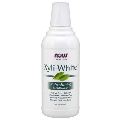 Now - Xyliwhite™ - Вода Против Плака - 473 Мл - Мента