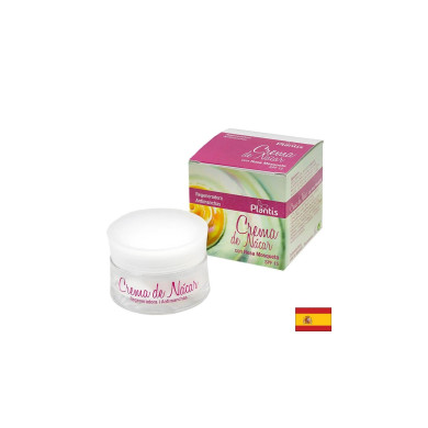 Крем за лице с шипки и перлен прах (защитен фактор 15) - Crema de Nácar con Rosa Mosqueta SPF 15 Plantis®, 50 ml Artesania