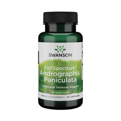 SWANSON Full Spectrum Andrographis Paniculata 400mg. / 60 Caps