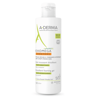 A-Derma Exomega Control Емолиентен пенещ се гел 500мл