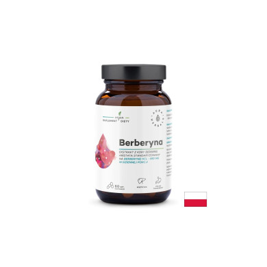 Контрол на кръвната захар и холестерола - Берберин, 490 mg х 60 капсули Aura Herbals