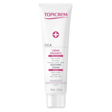Topicrem CICA Soothing Cream Регенериращ успокояващ и хидратиращ крем 100 мл