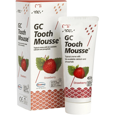 Tooth Mousse GC Реминерализиращ дентален крем ягода x35 мл