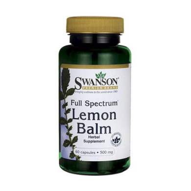 SWANSON Full Spectrum Lemon Balm 500mg. / 60 Caps