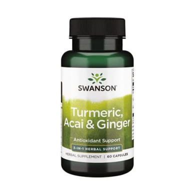 SWANSON Full Spectrum Turmeric, Acai & Ginger / 60 Caps