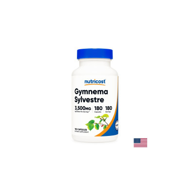 Диабет и кръвна захар - Гимнема, 3500 mg/180 капсули, 180 дози Nutricost