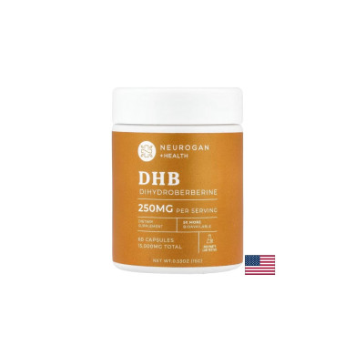 Дихидроберберин (DHB) – Редуцирана форма на берберин, 250 mg, 60 капсули