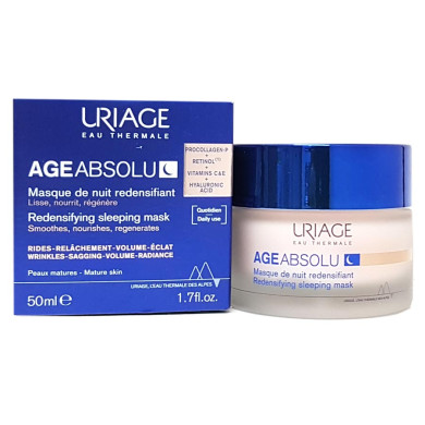 Uriage Age Absolu Уплътняваща нощна маска 50 мл
