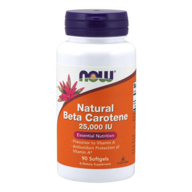 Now - Beta Carotene / Бета Каротин 25,000 Iu - 100 Дражета