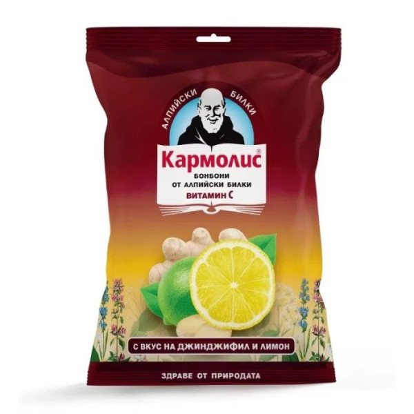 БОНБОНИ КАРМОЛИС С ДЖИНДЖИФИЛ 75ГР