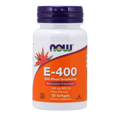 Now - Витамин E-400 Iu Mt - 50 Дражета