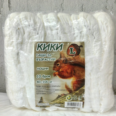 КИКИ ГАЩИ РАЗМЕР L Х 10 от 80-100кг
