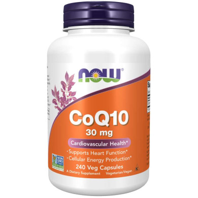 Now - Coq10 / Коензим Q10 30 Мг - 240 Капсули