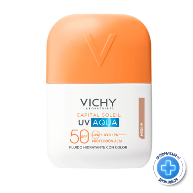 Vichy CAPITAL SOLEIL SPF50 UV AQUA ФЛУИД MEDIUM за лице 50мл.