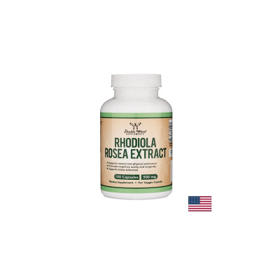 Rhodiola Rosea Extract - Златен корен екстракт, 120 капсули Double Wood