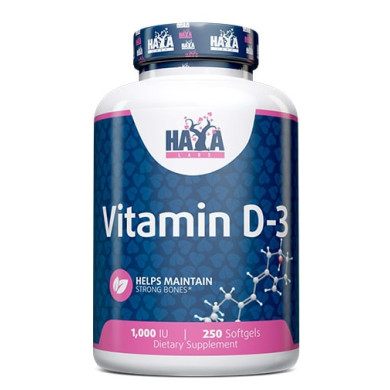HAYA LABS Vitamin D3 / 1000 IU / 250 Softgels