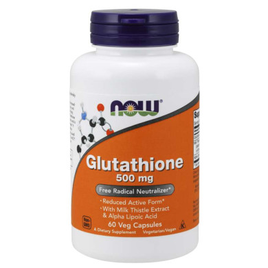 Now - Glutathione / Глутатион 500 Мг - 60 Капсули