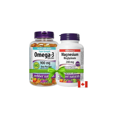 Омега-3 Triple Strength (тройна концентрация) 1425 mg х 80 софтгел капсули + ПОДАРЪК Магнезий (бисглицинат) 200 mg х 60 V капсули