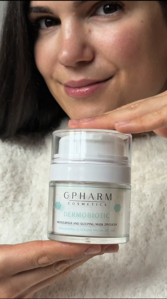 Дермобиотик® овлажнител и нощна маска 2 в 1 лек Gpharm 50 мл