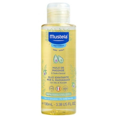 Mustela Овлажняващо масажно олио за бебета и деца 100 мл