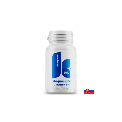 Магнезий бисглицинат 80 mg + Витамин B6 10 mg Спокоен сън и нервна система 120 капсули