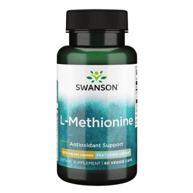 AjiPure L-Methionine, Pharmaceutical Grade 500mg. / 60 Vcaps