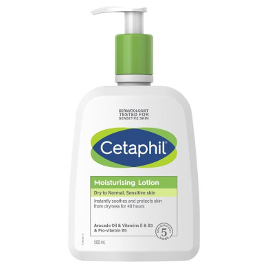Cetaphil Хидратиращ лосион за суха, нормална и чувствителна кожа 500 ml