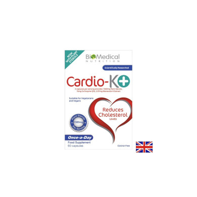Cardio-K (Монаколин K 2.5 mg от червен ориз + Коензим Q10 10 mg) Нормален холестерол 60 капсули