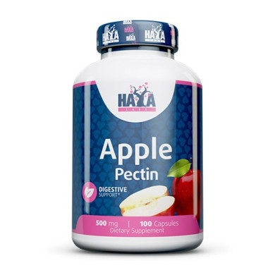 Haya Labs Apple Pectin / Ябълков Пектин 500mg / 100 Caps.