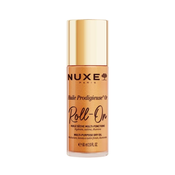 Nuxe Huile Prodigieuse ROLL-ON Масло със златисти частици в рол-он формат 60 ml + мицеларна вода 100 мл