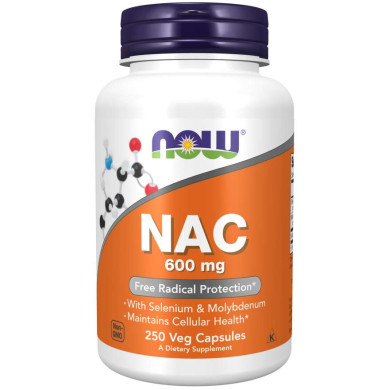 Now - N-Acetyl Cysteine / Н-Ацетил Цистеин 600 Мг - 250 Капсули