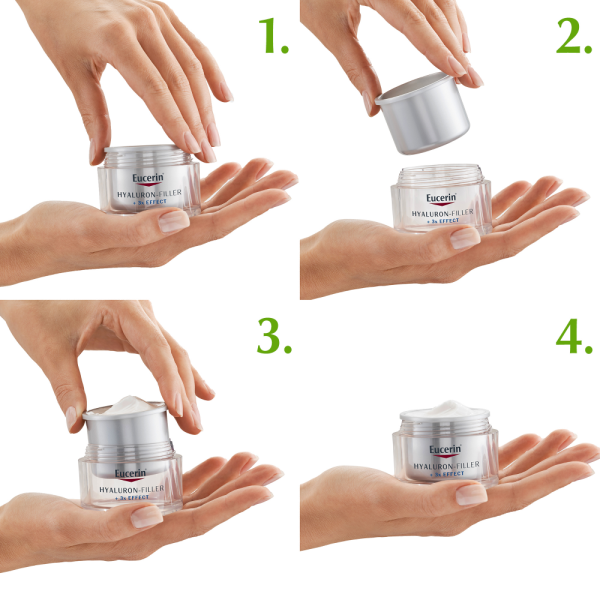 Eucerin® Hyaluron-Filler Дневен крем за суха кожа SPF15, Рефил